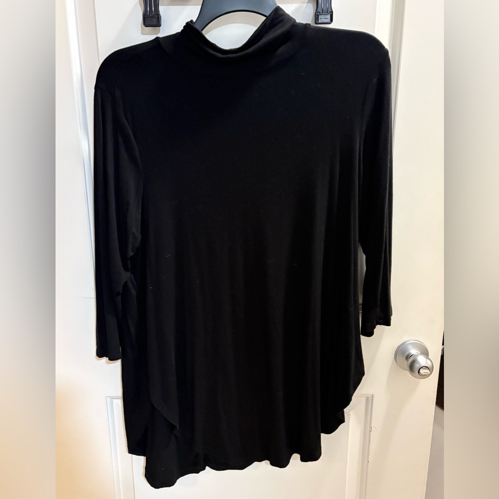 Torrid Black Turtleneck Tunic Top